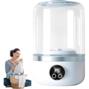 Imagem de Máquina de lavar portátil, mini máquinas de lavar sem fio, máquina de lavar roupa íntima de 1,2 L, copo de lavanderia portátil para casa, apartamento, acampamento, viagens