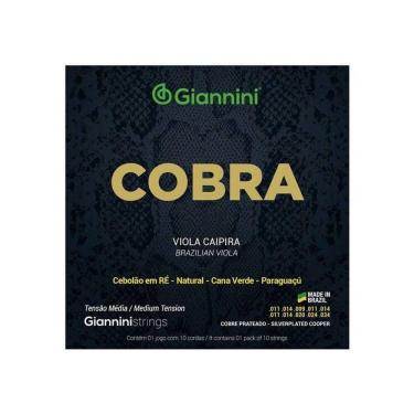 Imagem de Encordoamento Viola Giannini Cobre Prateado Media Gesvm