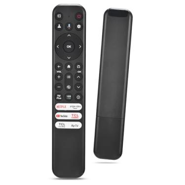Imagem de Substituto para Controle Remoto TCL Google TV, Controle Inteligente por Voz Compatível com RC813, para TVs Smart QM8/QM7/S5/S4/S3/Q7/Q6/Q5 4K UHD HDR LED QLED QD-Mini LED Full-HD