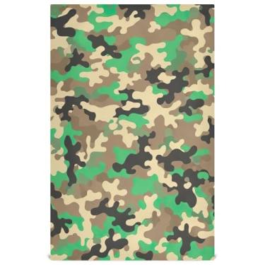 Imagem de Joisal Conjunto clássico de toalha de prato de cozinha verde camuflagem verde moderno decorativo bonito chá toalha de mão panos de prato absorventes 45 x 71 cm, 4 pacotes