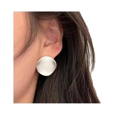 Imagem de Brincos De Argola Redondos Vintage Em Prata Esterlina 925 Para Mulhere