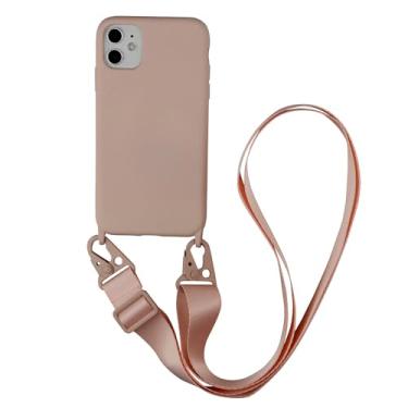 Imagem de Capa de telefone com cordão crossbody para iphone 14 15 Pro Max 13 12 Mini 11 XR XS Plus Corda de pescoço Colar Alça de silicone com capa, X7, para iPhone 15 Pro