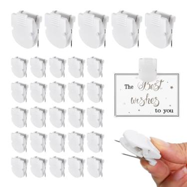 Imagem de 25 clipes de cubo para paredes de tecido, acessórios de escritório para trabalho, ganchos de painel de divisórias de escritório para pendurar fotos, notas, lembretes, cabos de dados, pinos de quadro