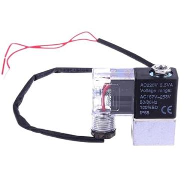 Imagem de QTCBAPRGH 1 peça de compressor de ar sem óleo mudo acessórios para bomba de ar válvula de descarga válvula de drenagem válvula solenoide aço carbono