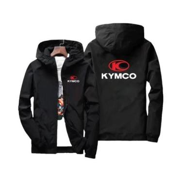 Imagem de Jaqueta Masculina Slim Fit Preta Com Zíper Casual Moda Outono Inverno 