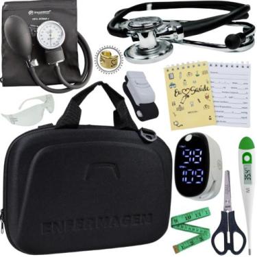 Imagem de Kit Enfermagem Super Luxo Maleta Exclusiva Completa - Love Saude, PRET