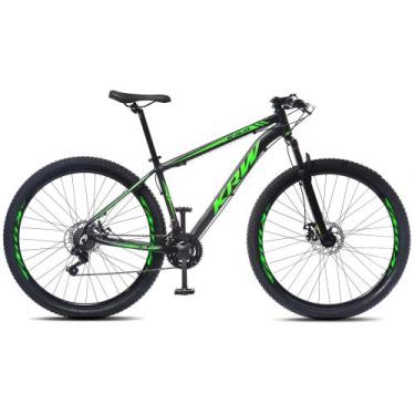 Imagem de Bicicleta Aro 29 KRW Alumínio 27 Vel Freio a Disco R27, Preto, Verde f