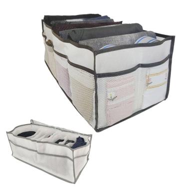 Imagem de Caixa Organizadora Colmeia Comoda Armario Guarda Roupa Camisa Blusa Short Roupa Intima Multiuso D