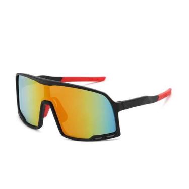 Imagem de Óculos de Sol Esportivo Ciclismo UV400  Lente Única Panorâmica  Perfor