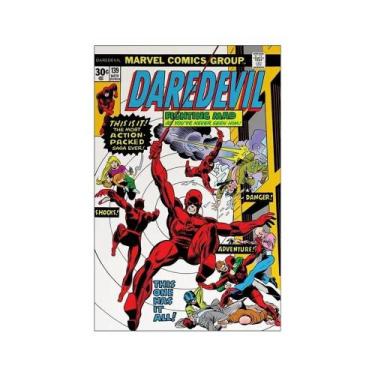 Imagem de Pôster De Arte Em Tela Vintage Disney Daredevil Spider Man Hulk Com Im