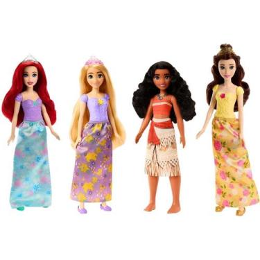 Imagem de Boneca Princesa Saia estampada Disney Mattel Sortida
