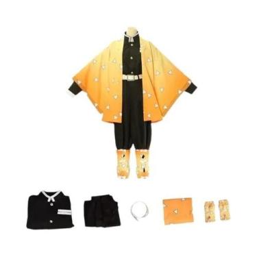 Imagem de Fantasia Infantil Demon Slayer: Traje De Cosplay Tanjiro, Nezuko E Shi