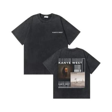 Imagem de Camiseta Masculina Oversized Vintage Kanye West Com Estampa De Urso De