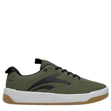 Imagem de Tênis Maresia Casual Verde Militar Masculino com Detalhes Pretos-Masculino