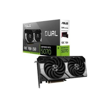 Imagem de Placa de Vídeo Asus DUAL RTX 5070 OC 12G NVIDIA Geforce, 12GB, GDDR7, 