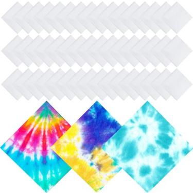 Imagem de Bandana Chumia Algodão Branco 50 unidades 56x56 cm Unissex