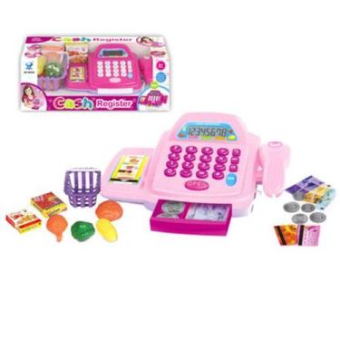 Imagem de Caixa Registradora De Brinquedo Infantil Com Acessórios Som Luz - Toys