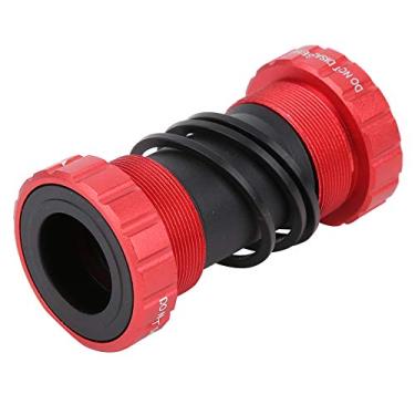 Imagem de Keenso Suporte inferior de manivela integrado, estrutura de rolamento BSA suporte inferior Hollowtech, 68-72M, parafuso de rosca tipo BB suporte inferior (vermelho)