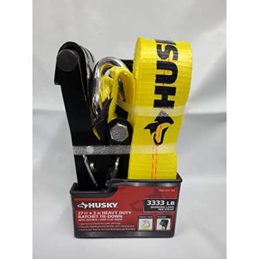 Imagem de Husky 8,2 m x 5,08 cm de amarração de catraca resistente, carga de trabalho de 1,500 kg