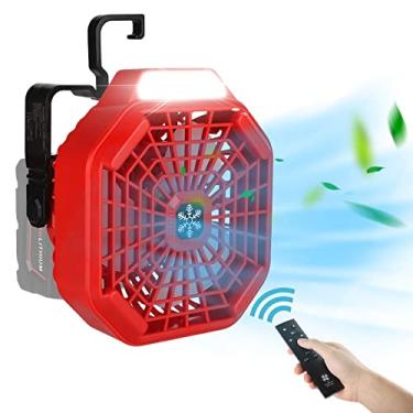 Imagem de Taingwei Ventilador Portátil com Controle Remoto para Bateria Milwaukee M18, 3 Velocidades e Luz LED Regulável (Apenas Ferramenta)