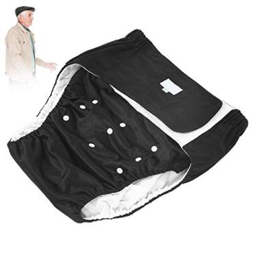 Imagem de Fralda, fralda de adulto prática e ajustável para casa (404 preto)