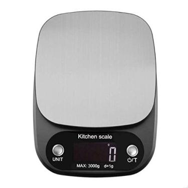Imagem de balança de cozinha digital, balanças de cozinha balança de cozinha digital balança de cozinha eletrônica com display lcd, plataforma de aço inoxidável, balança de pesagem
