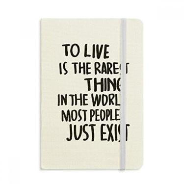 Imagem de Caderno de anotações Most People Just Exist oficial de tecido capa dura para diário clássico