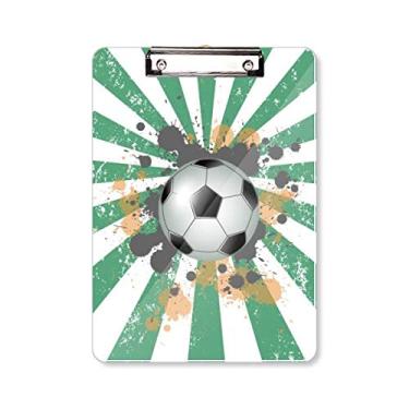 Imagem de Prancheta Radial Football Sports para futebol, pasta, bloco de notas A4