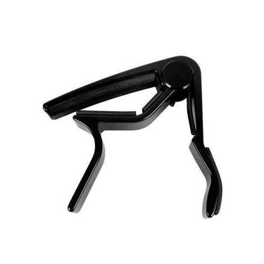 Imagem de Capotraste Dolphin Delrin P/ Violão Aço Preto - AC1097