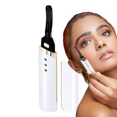Imagem de Modelador de cílios com aquecimento, modelador de cílios elétrico | Encrespador de cílios recarregável USB para mulheres - Ferramentas de modelagem de cílios para meninas modeladores de cílios Ngumms