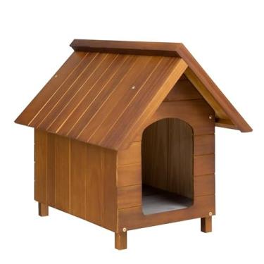 Imagem de Casa Casinha De Cachorro em Madeira Pintada Mini N1 (Cerejeira)