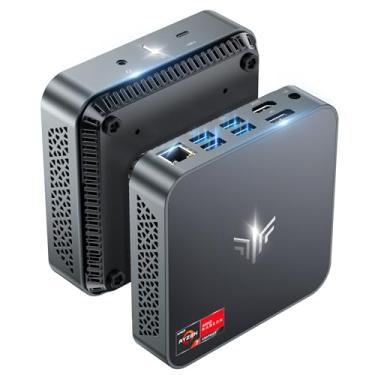 Imagem de KAMRUI Mini PC AM02Pro, Mini Computador AMD Ryzen7 5700U (8C/16T, até 4,3GHz), 16GB DDR4 RAM 512GB M.2 2280 NVME SSD Mini PC Gaming, 4K Dual Display Small PC Suporte WiFi6/BT5.2/Dual Channel
