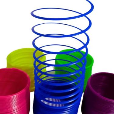 Imagem de 20 Mola Maluca Neon Brinquedo Infantil Lembrancinha Festa Aniversário Prenda Junina Pescaria