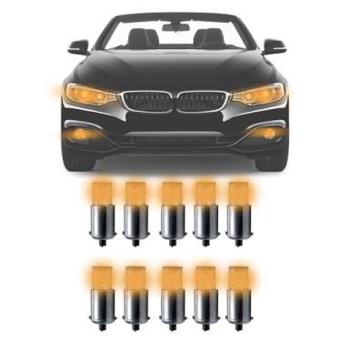 Imagem de Kit Lâmpada de Led Pingo 69 Universal Carro Caminhonete Luz Laranja Jogo 10 Peças