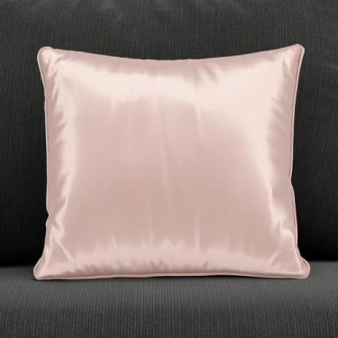 Imagem de Almofada Luxuosa Várias Cores 35x35 - ARADECOR, Rosê Claro