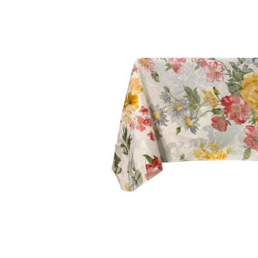 Imagem de Toalha De Mesa Jacquard Retangular Florais  1,40 X 2,40 - Milleniadeco