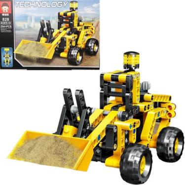 Imagem de Bloco De Montar Brinquedo Technology  Pá Caregadeira - elite