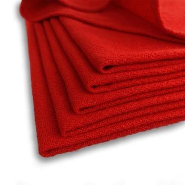 Imagem de Pano de Prato Vermelho Pé de Galinha C/ Bainha - 200 Un - Barca Utilid