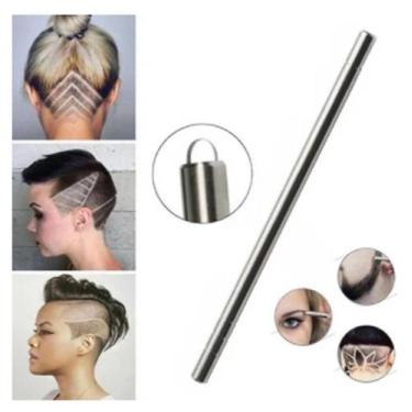 Imagem de Caneta Navalha Capilar Laminas Cabelereiro Profissional - Alex Cba MT