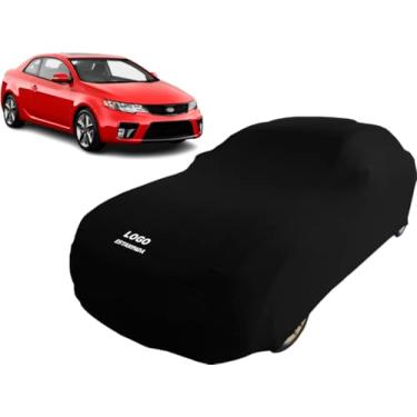 Imagem de Capa Carro Kia Cerato Koup Protege Pintura Tecido Macio (Preto)
