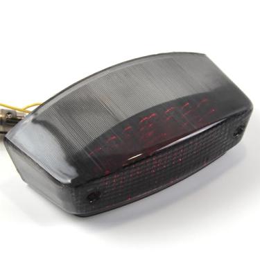 Imagem de zurio Lanterna traseira de LED fumê compatível com Ducati 1994-2010 todos os modelos Monster, exceto 696 796 1100 1100S, luz traseira de freio de seta, acessórios de motocicleta integrados