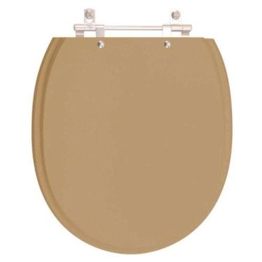 Imagem de Assento Sanitário Village Bege Castor para vaso Deca - Pontto Lavabo