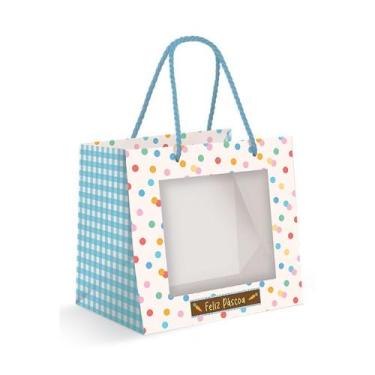 Imagem de Sacola Premium Para Caixa Meio Ovo Com Visor - Jump - 30x26x14cm - 1 u