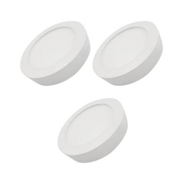 Imagem de 3 Painel Plafon Sobrepor 18w Branco Frio Bivolt Ourolux