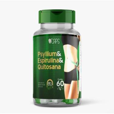 Imagem de PSYLLIUM + ESPIRULINA + QUITOSANA - 1g (60 Cápsulas) +CAPS, 1 Unidade 