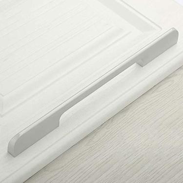 Imagem de Puxador de porta de armário de guarda-roupa alongado, puxadores de cozinha de móveis de liga de alumínio, armário de bar armário de TV mesa de cabeceira de banheiro puxadores de gaveta de cômoda, com