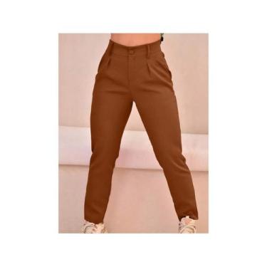 Imagem de Calça Feminina   Slim Com Anel  Alfaiataria Elegante Social e Casual -