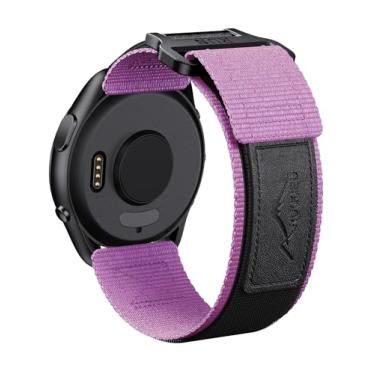 Imagem de ANCOOL Pulseiras esportivas compatíveis com Garmin Venu, pulseira de relógio de 20 mm para relógios inteligentes Garmin Vivoactive 3/Vivomove HR/Forerunner 245/Forerunner 645/Approach S40 (pequeno, branco)