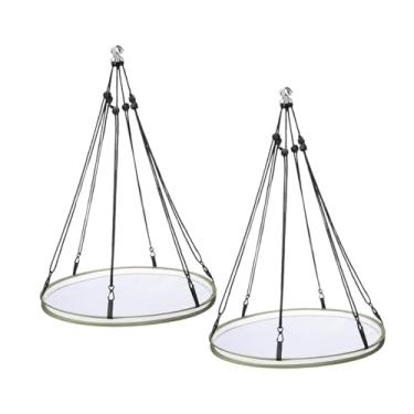 Imagem de Ｂｅｓｇａ 2 peças bandejas coletoras de sementes para pássaros bandejas suspensas alimentador de abelhas prático para alimentadores de pássaros plataforma de, Diâmetro 50.5 Cm