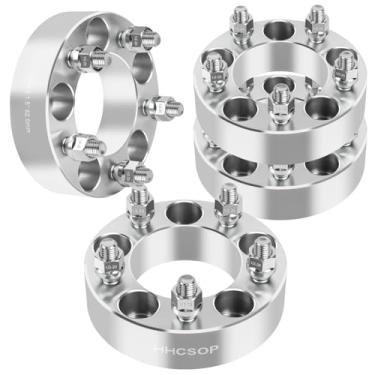 Imagem de Espaçadores de roda 12 x 11 x 4,5 cm para Frod Mustang Ranger Explorer Edge Taurus/Jeep Liberty Cherokee Comanche Wrangler, adaptadores de roda de 38 mm de espessura de 82,5 mm com parafusos de 1/2 x 20, conjunto de 4